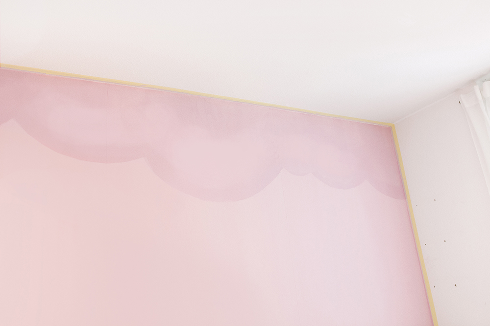 Wandgestaltung rosa