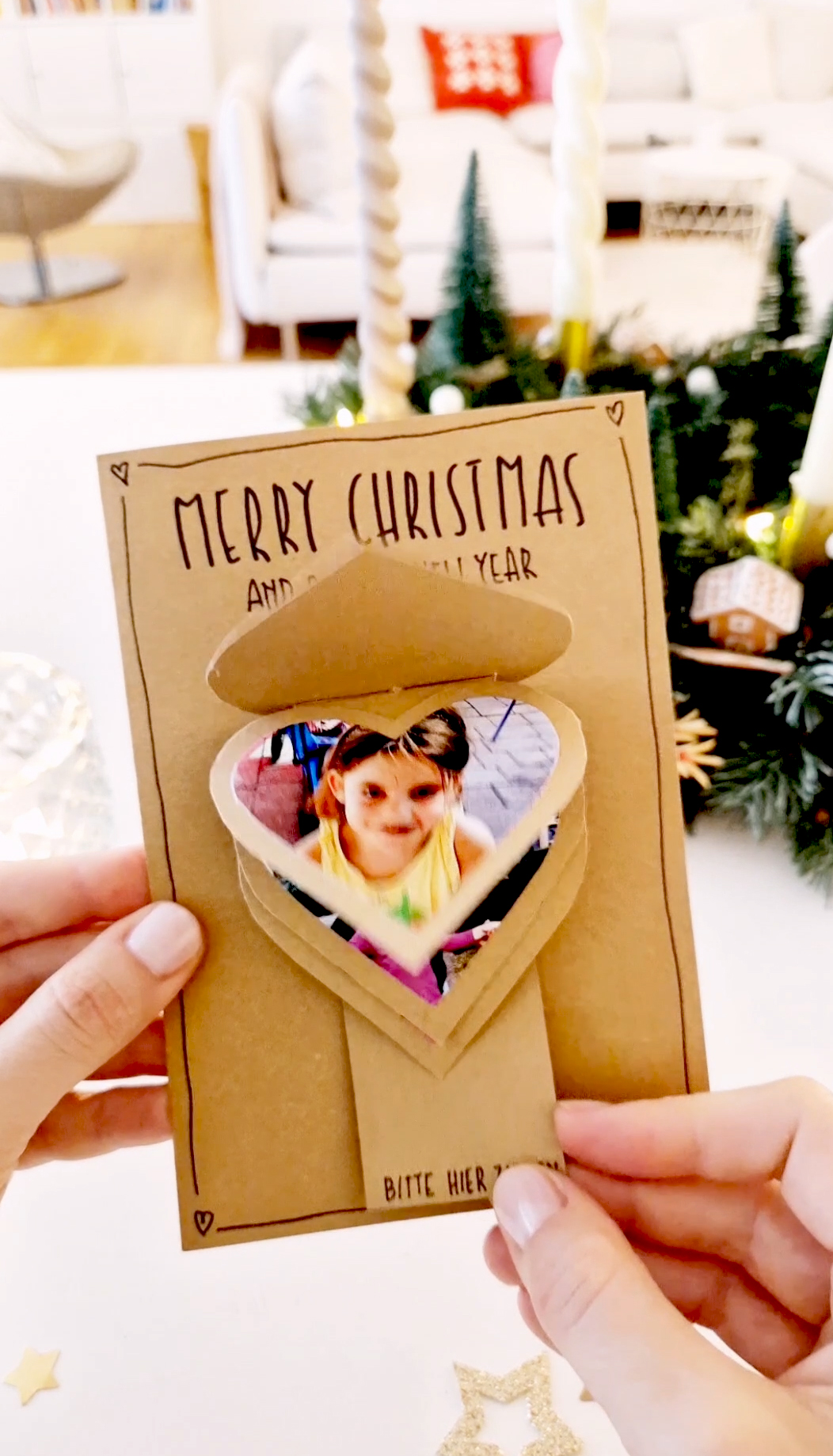 DIY Christmas card photo