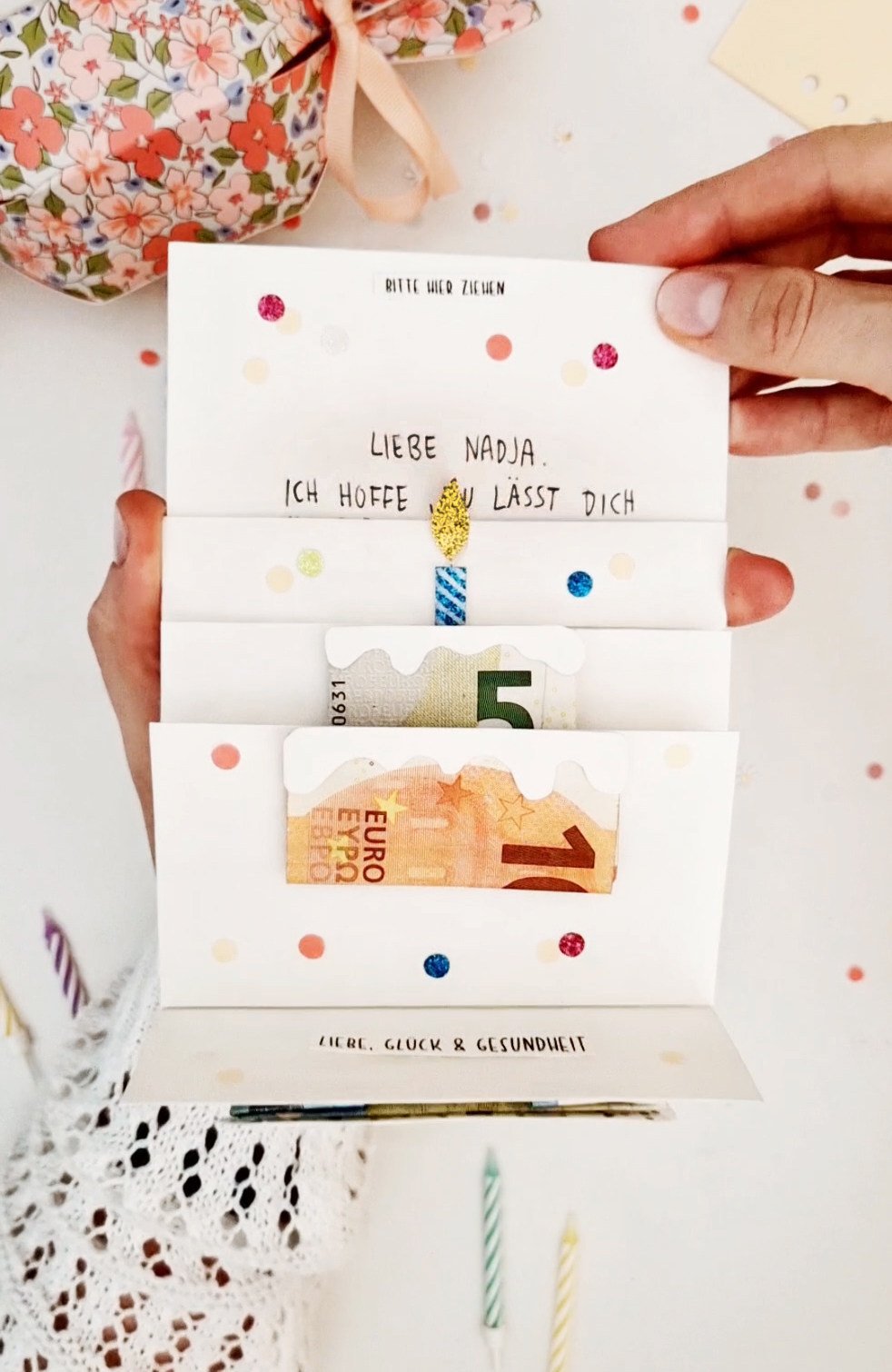 geldgeschenk basteln