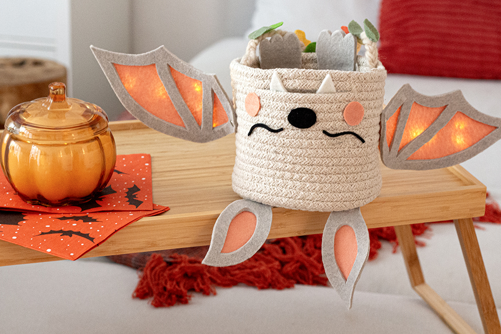 Halloween Korb basteln
