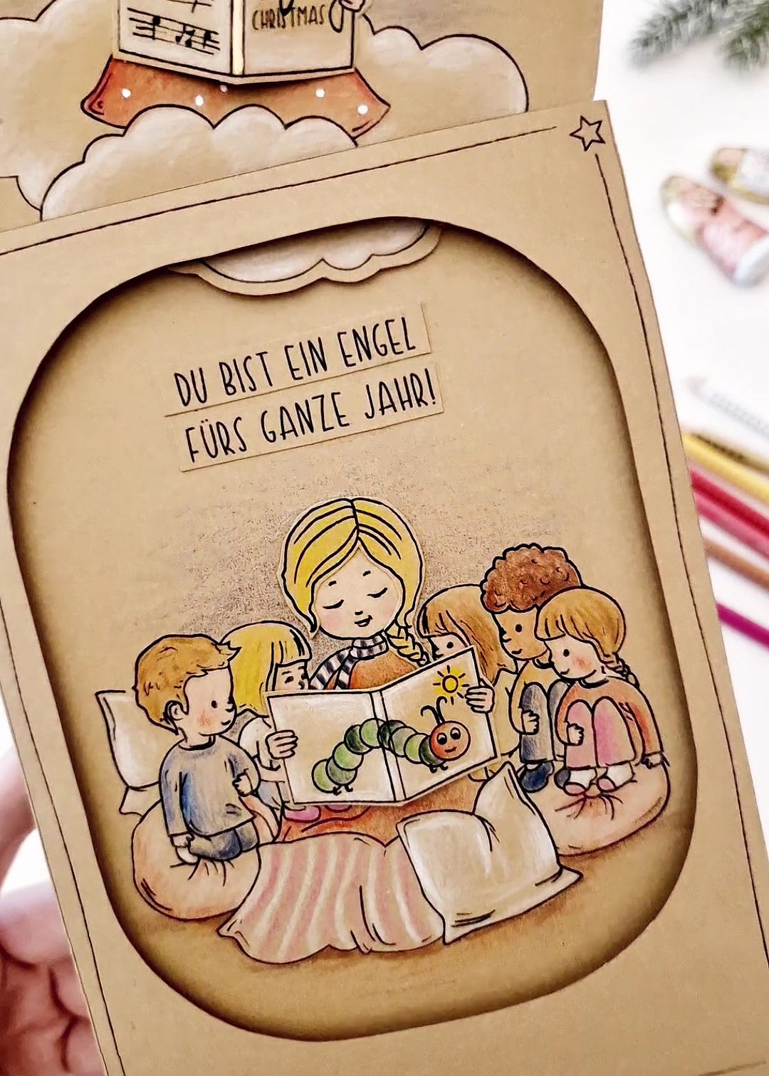 Weihnachtsgeschenk Erzieherin Geschenkschachtel