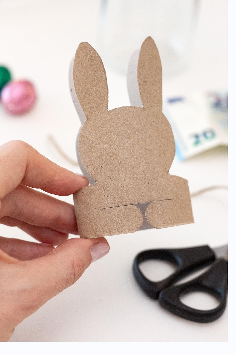 Osterhase Klopapierrolle basteln