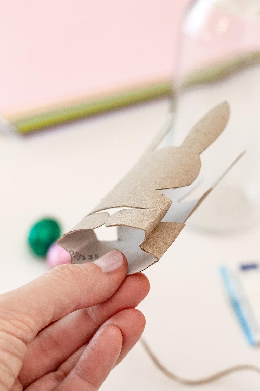 Osterhase Klopapierrolle basteln