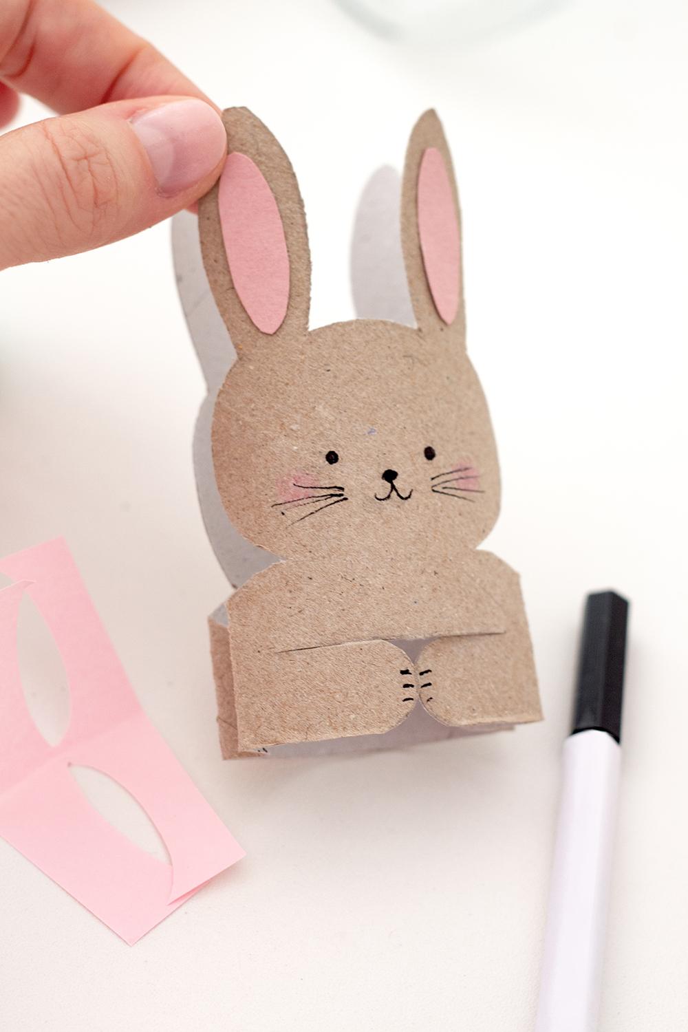 Osterhase Klopapierrolle basteln
