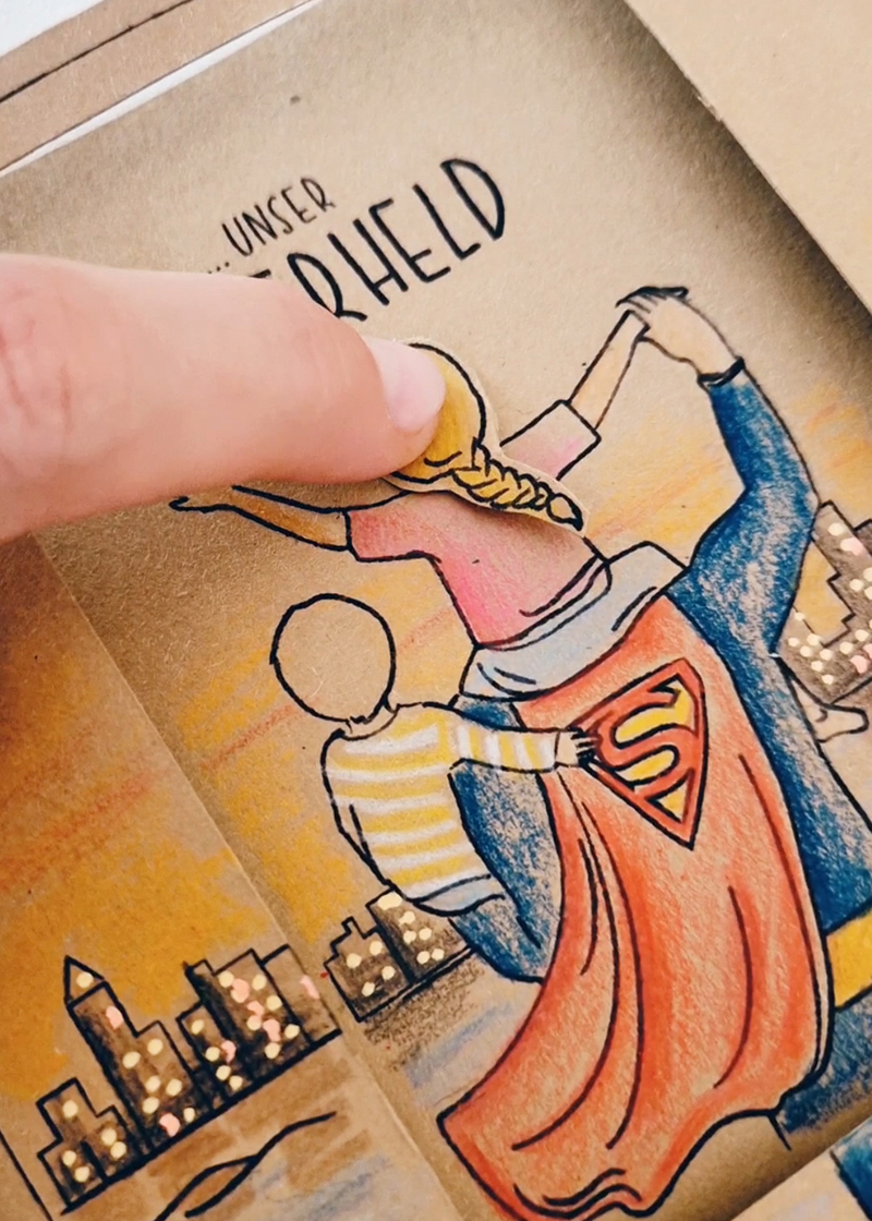 Superheld Karte
