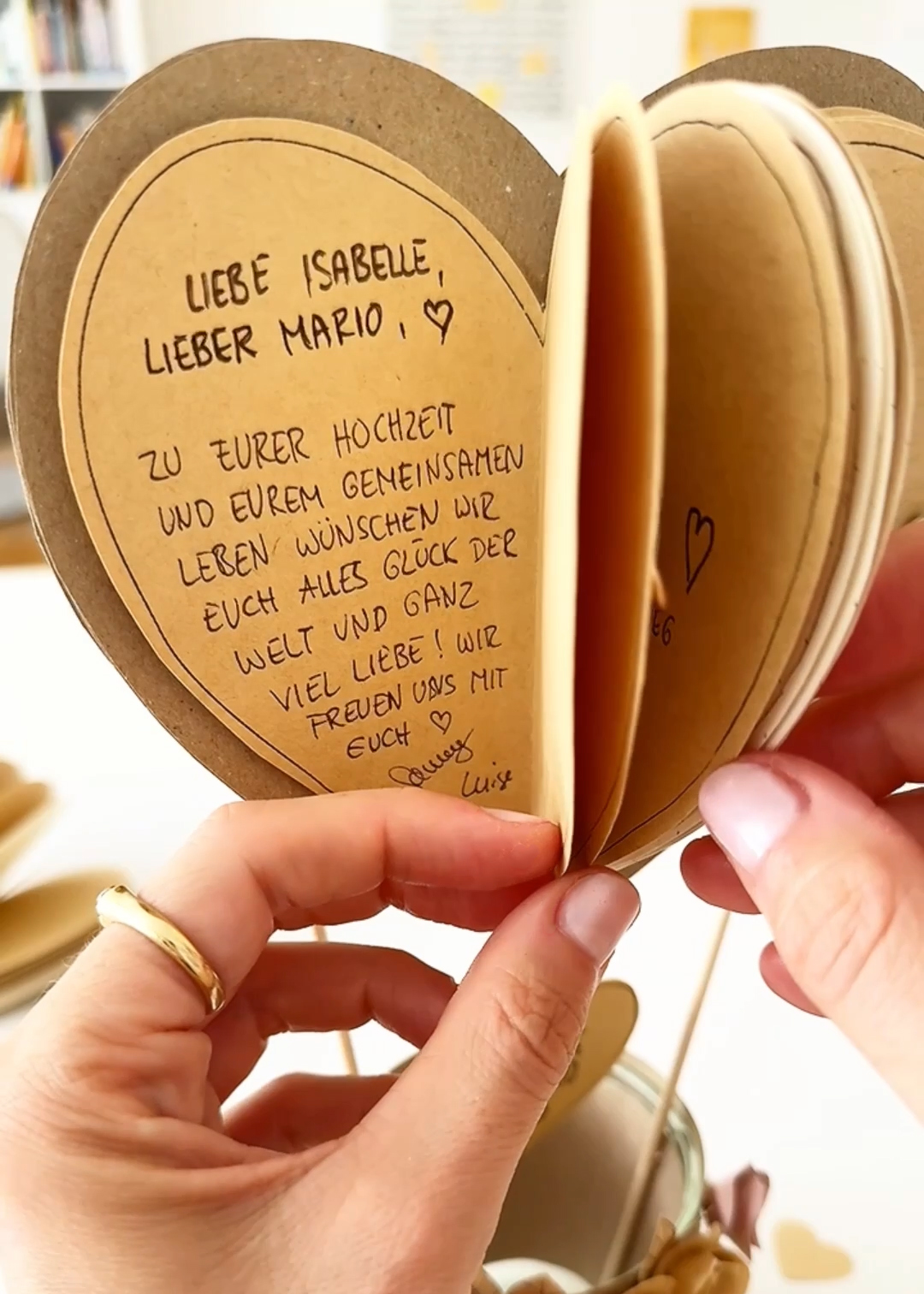 Herzballon als Geldgeschenk