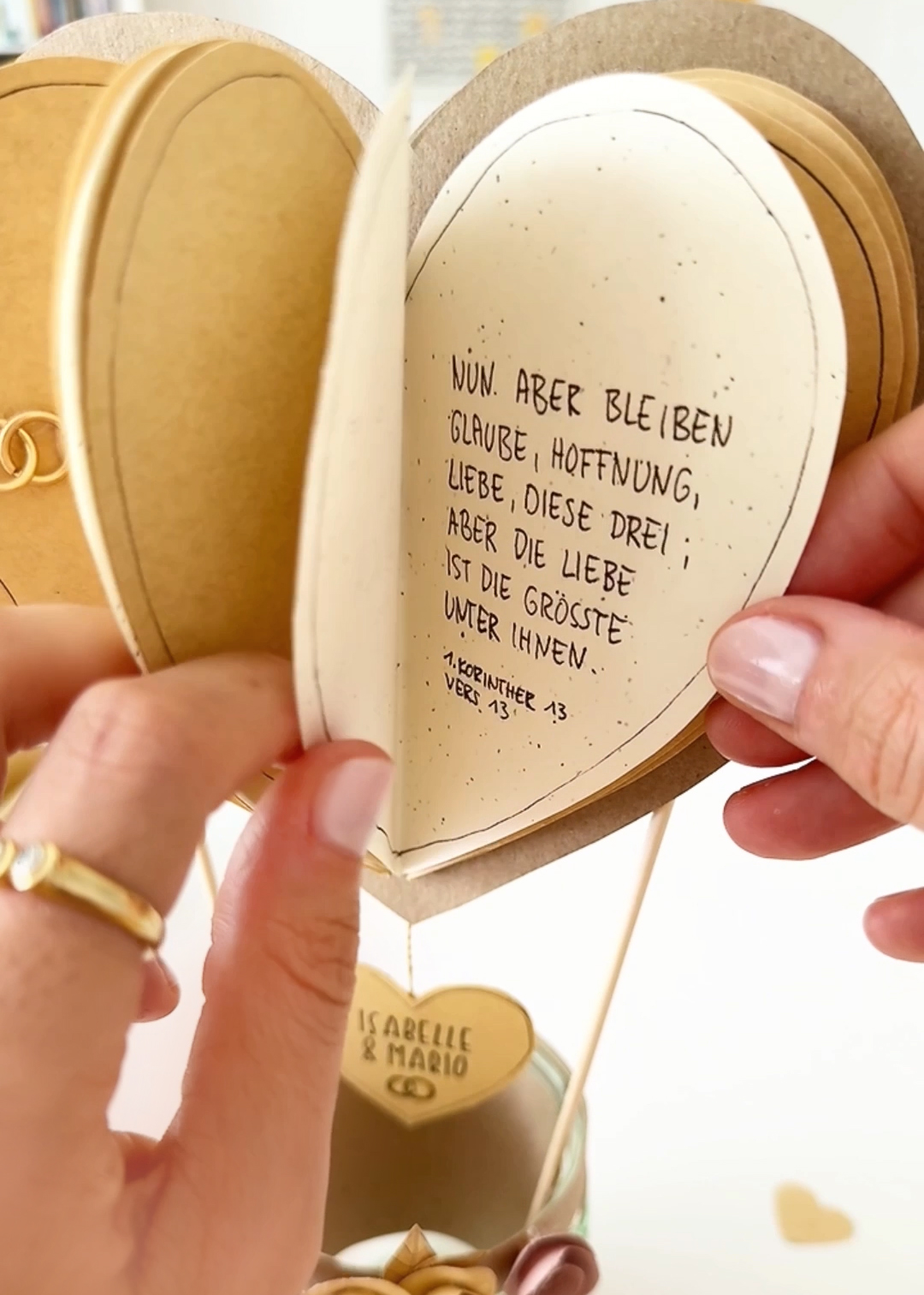 Herzballon als Geldgeschenk
