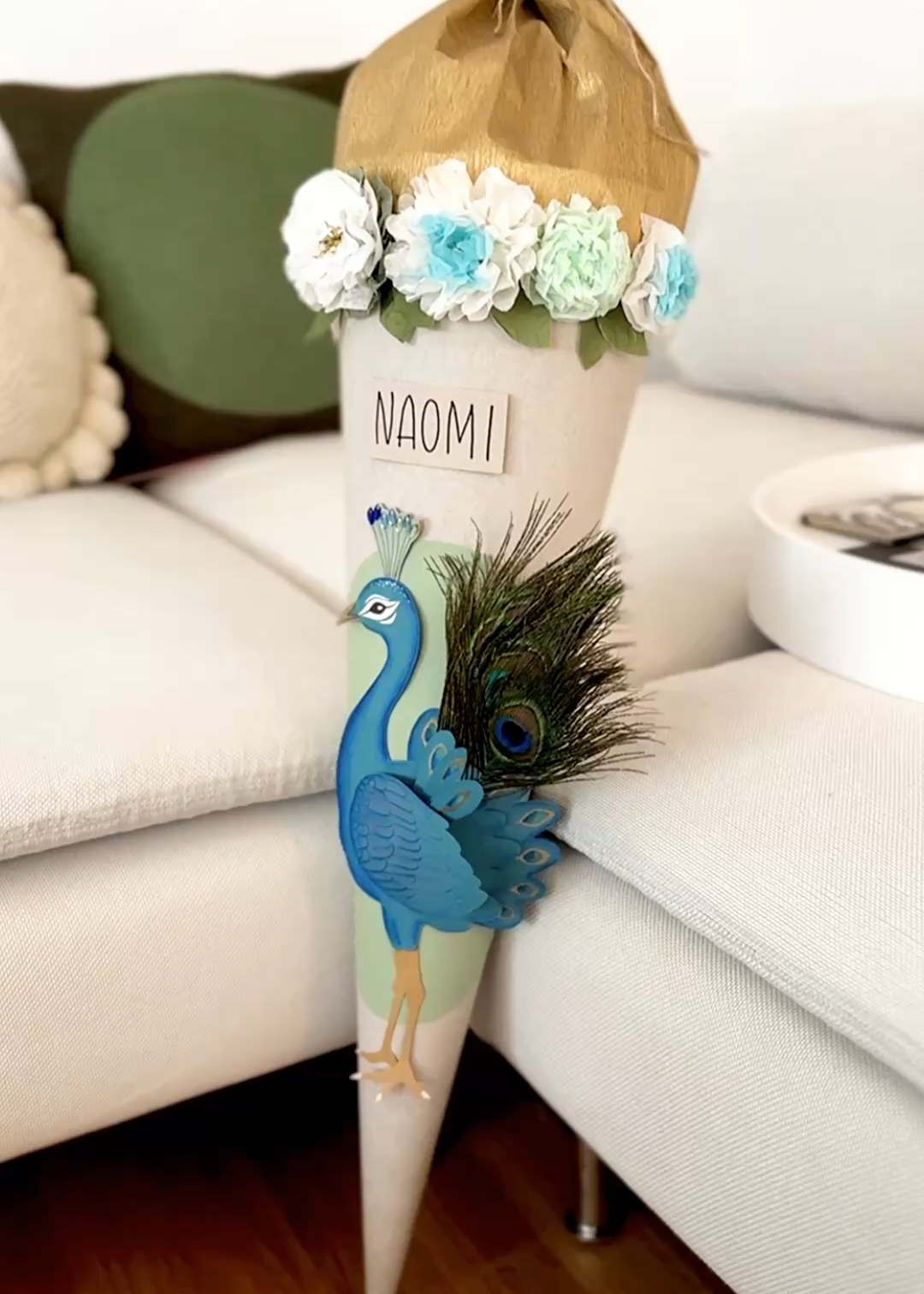 Schultüte Pfau Vorlage