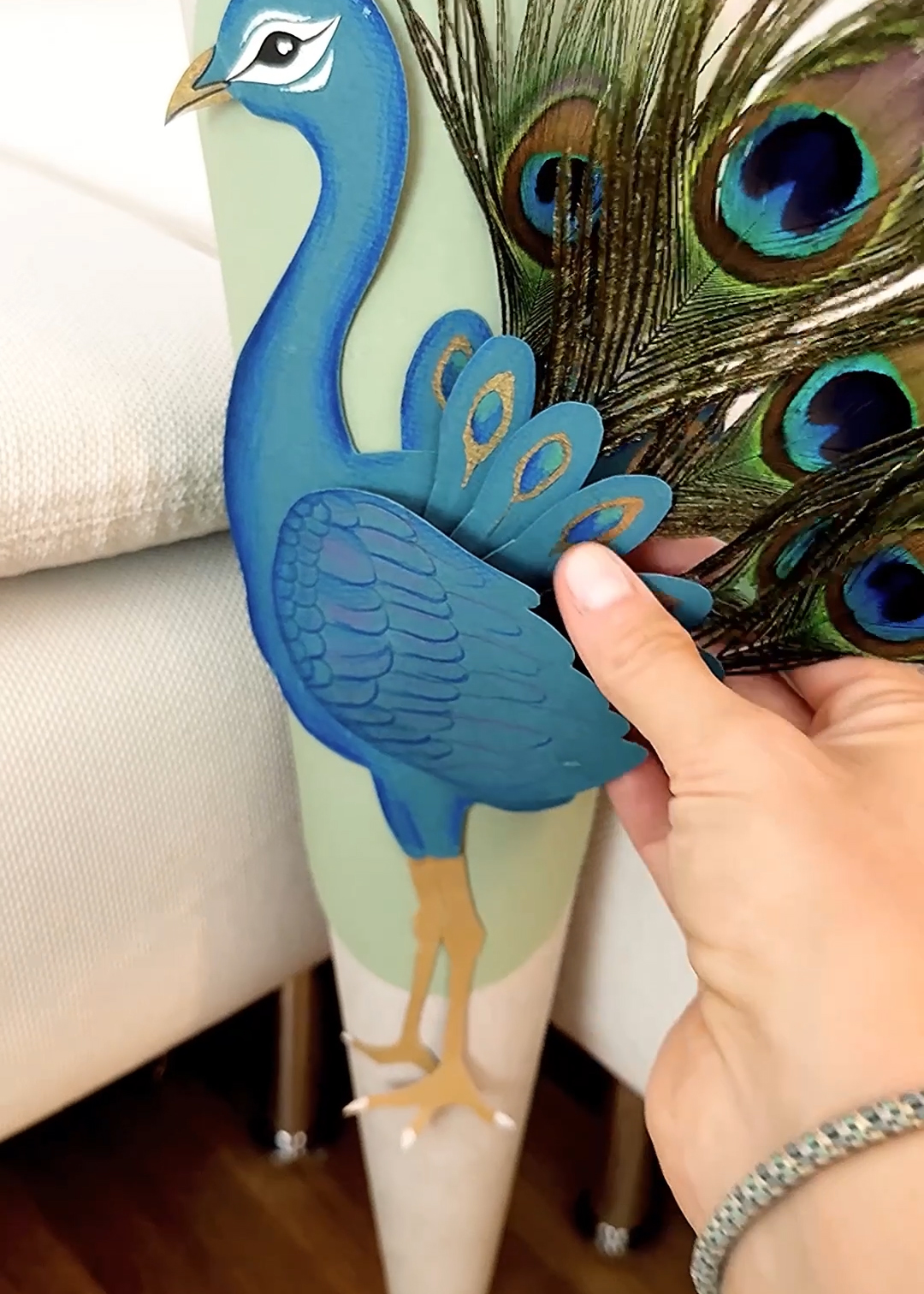 Pfau Schultüte Mädchen