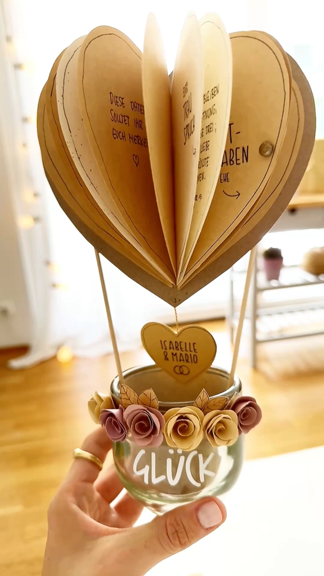 Herzballon Geldgeschenk Hochzeit