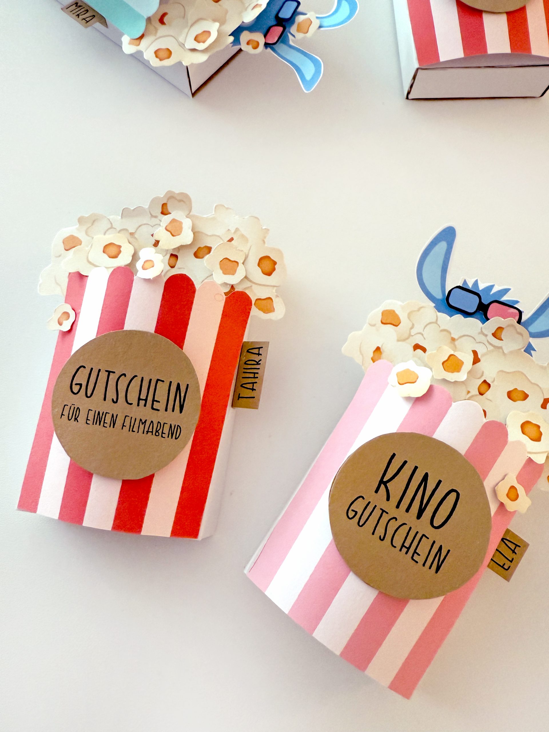 Popcorn Einladung für Kino 