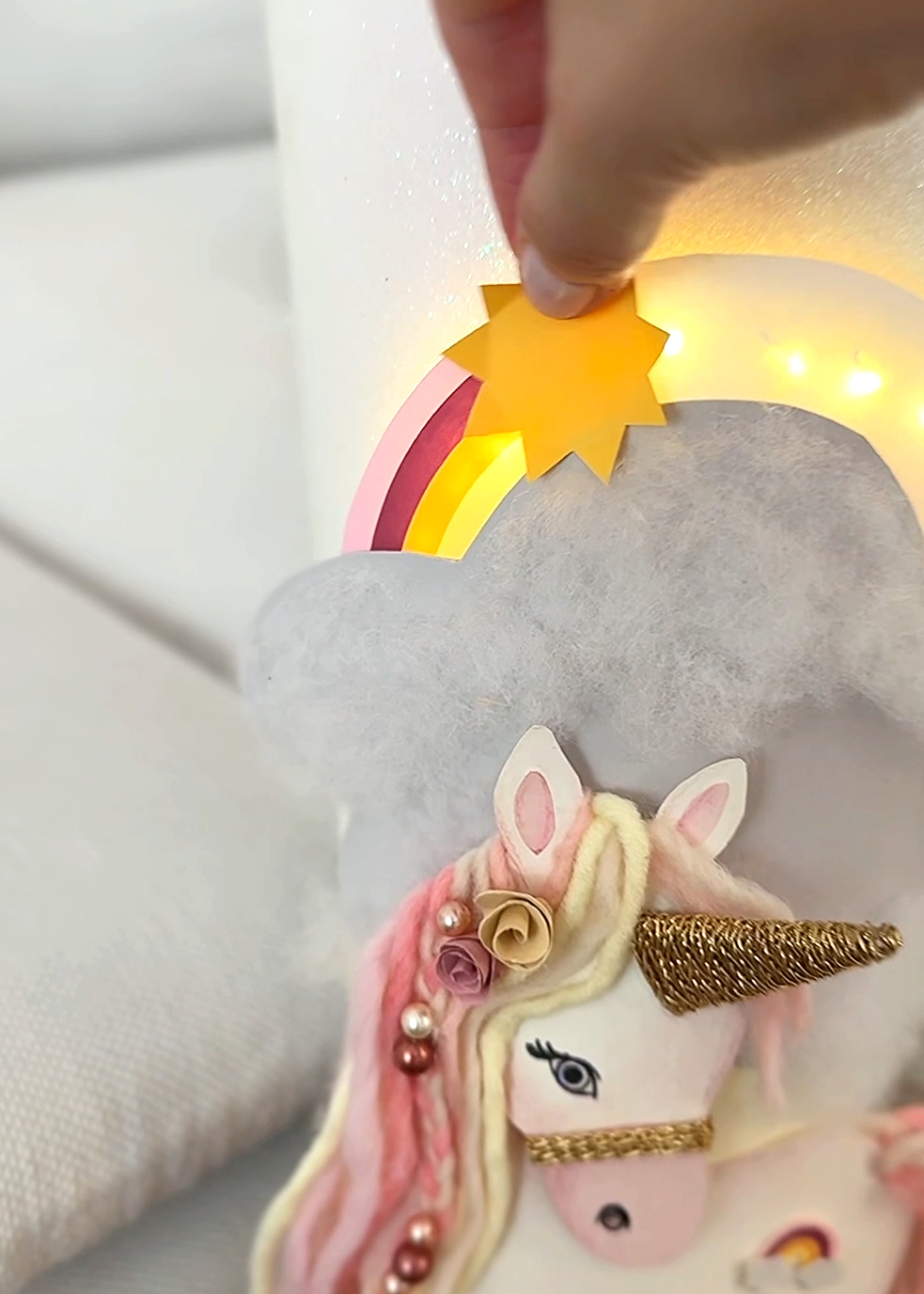 Regenbogen Einhorn Schultüte