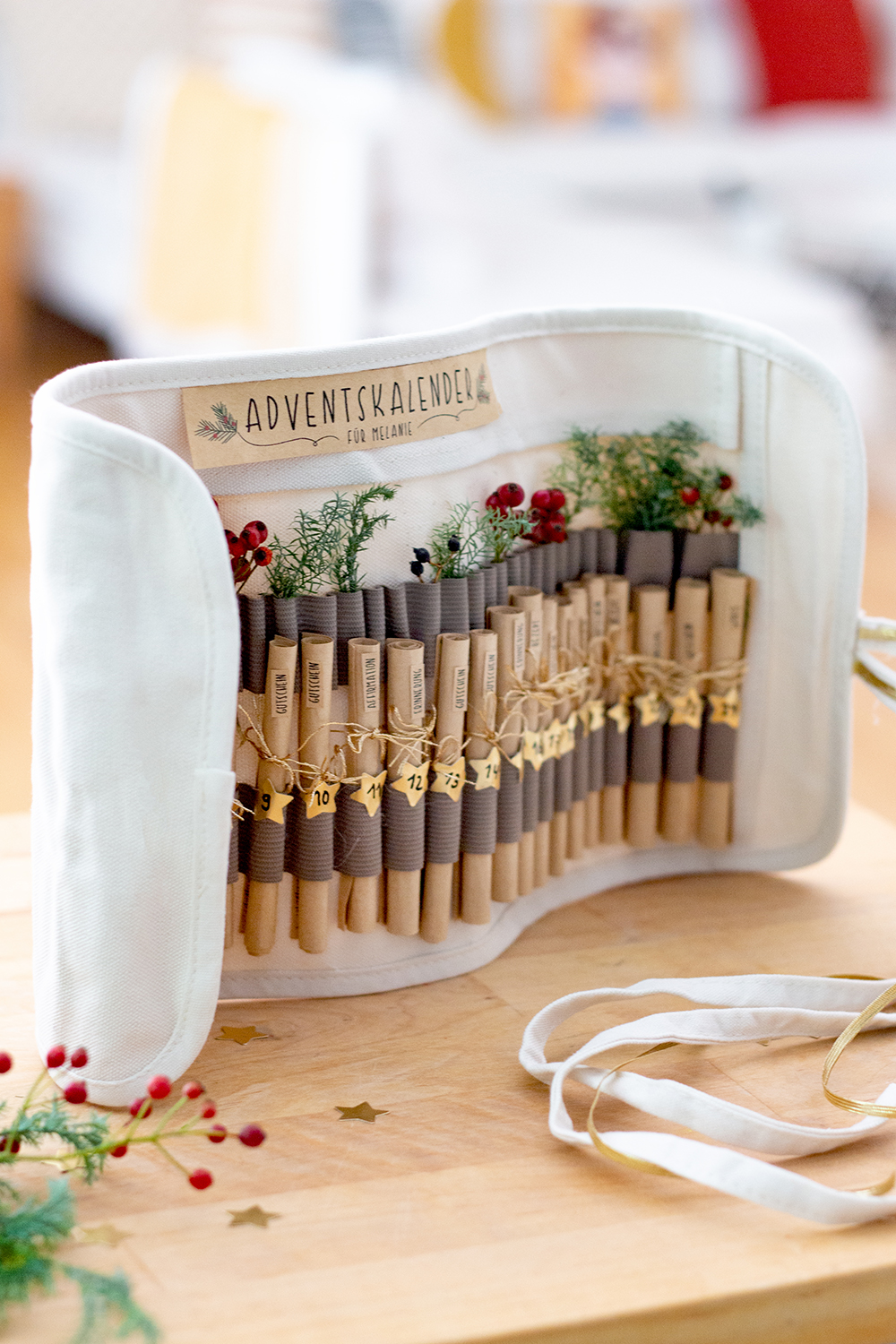 Gutschein Adventskalender DIY