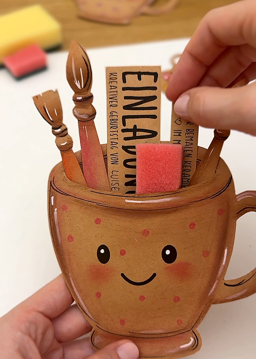 Einladung für kreativen Kindergeburtstag