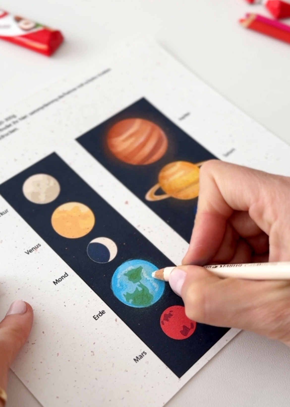 Universum zum Vatertag basteln