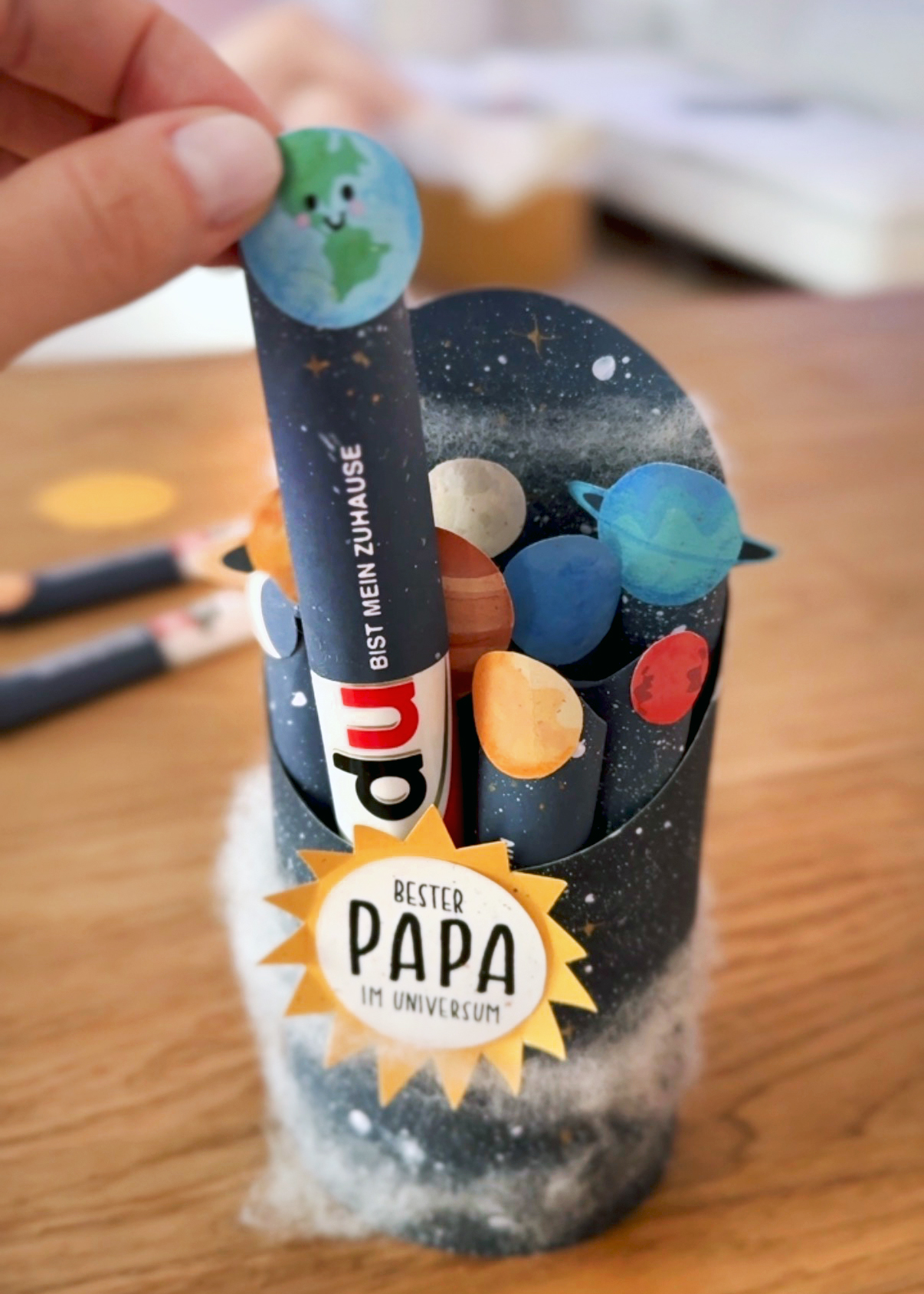 Universum zum Vatertag basteln