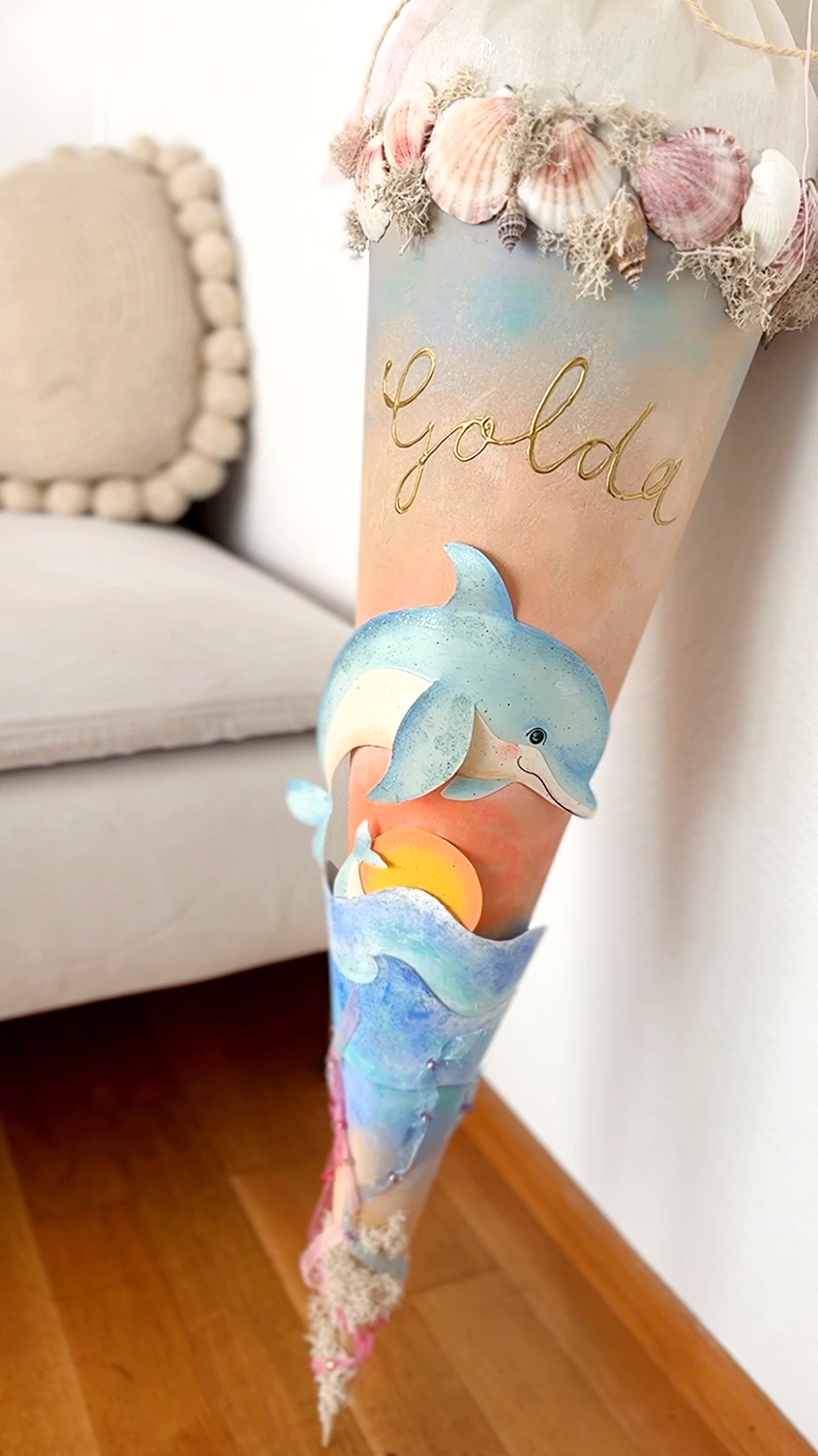 Schultüte delfin